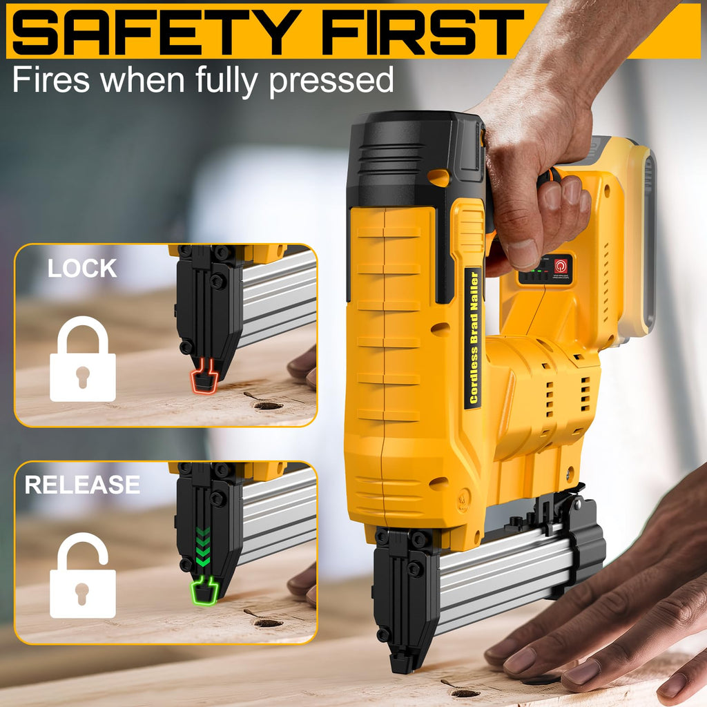 2-in-1 Cordless Brad Nailer & Staple Gun F611