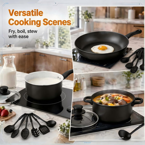 12 Piece Non Stick Cookware Set Q3447