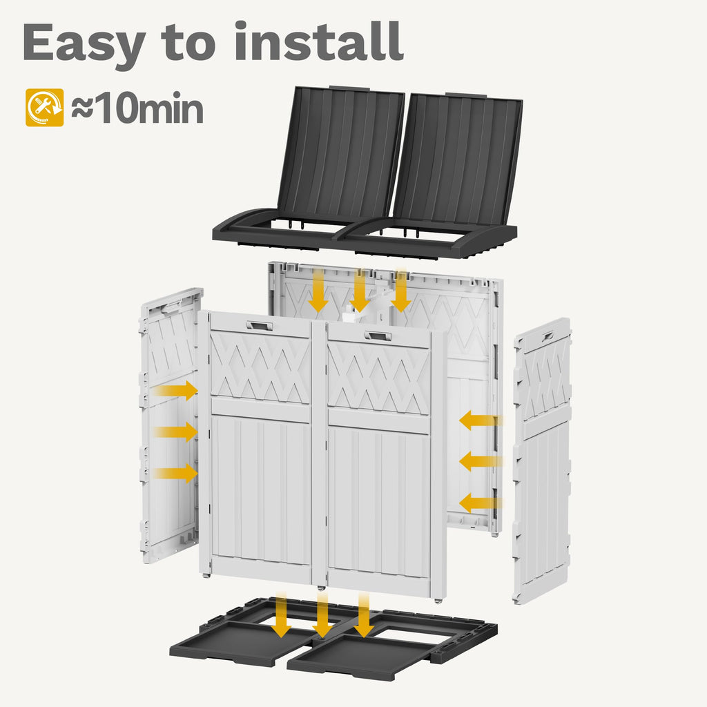 72-Gallon Dual Outdoor Trash Can S799
