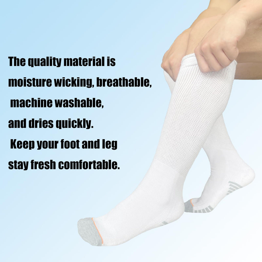 White Walking Boot Socks B507440