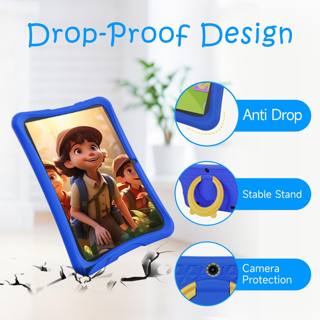 10.1" Kids Tablet 6GB RAM 32GB ROM Android 15 GO Blue I729350