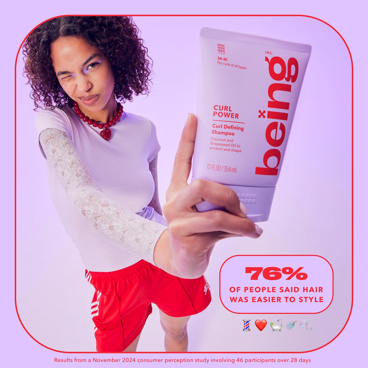 Curl Defining Shampoo and Conditioner Set with Coconut and Grapeseed Oil P2538
