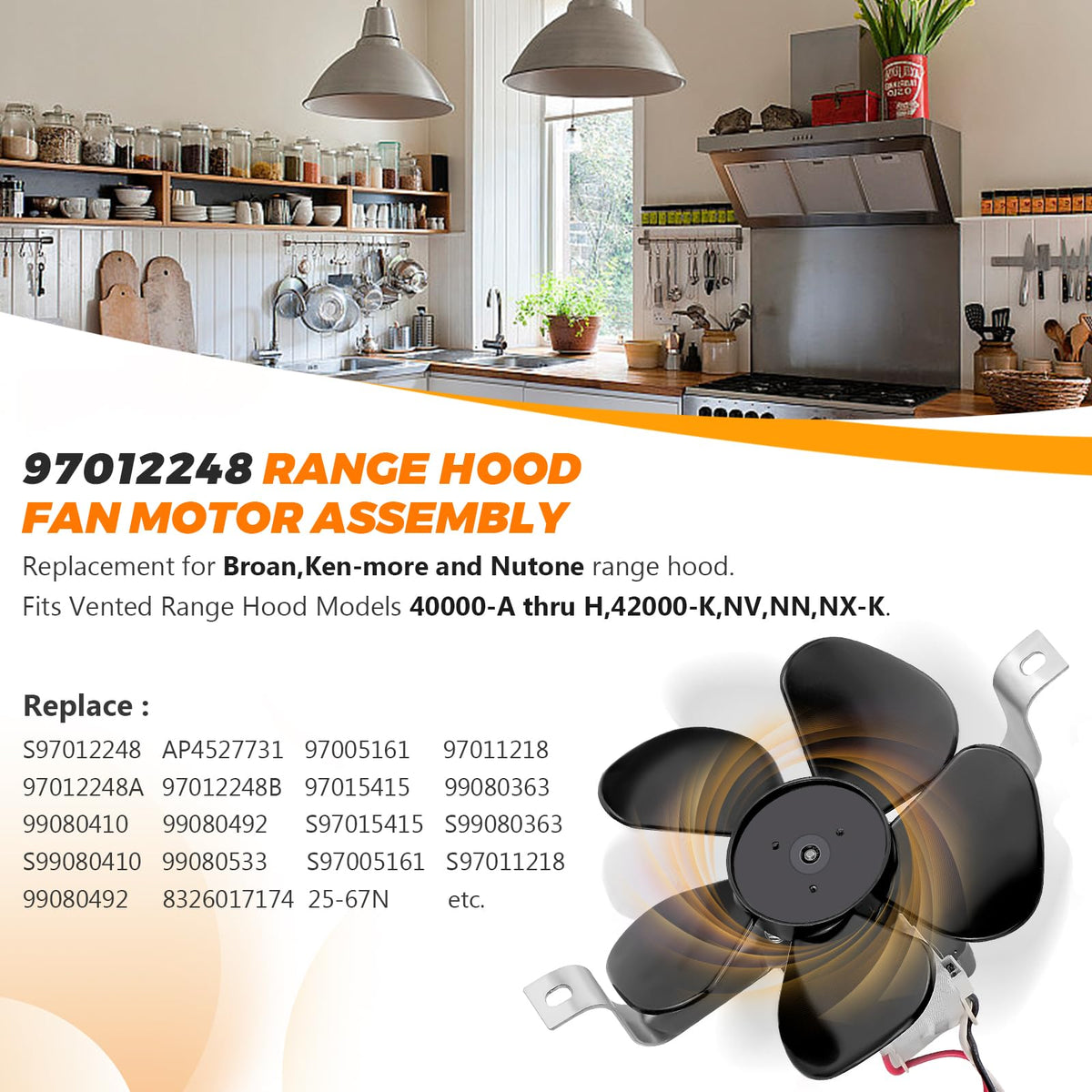 Range Hood Fan Motor T21808