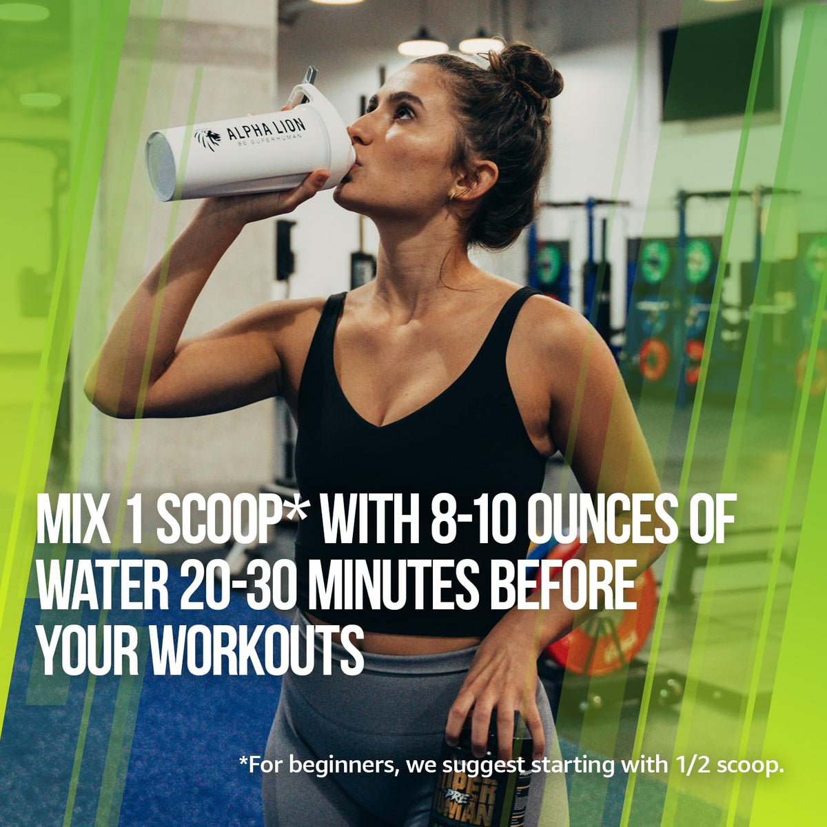 Pre Workout Powder with Beta Alanine, L-Taurine & Caffeine, 21 Servings Sour Gummy Bear O234185