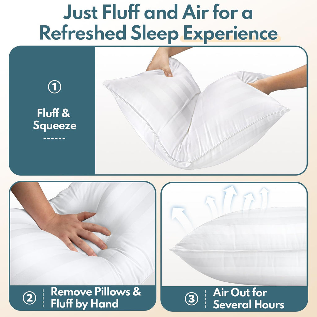 King Size Set of 2 Soft Sleeping Pillow M640