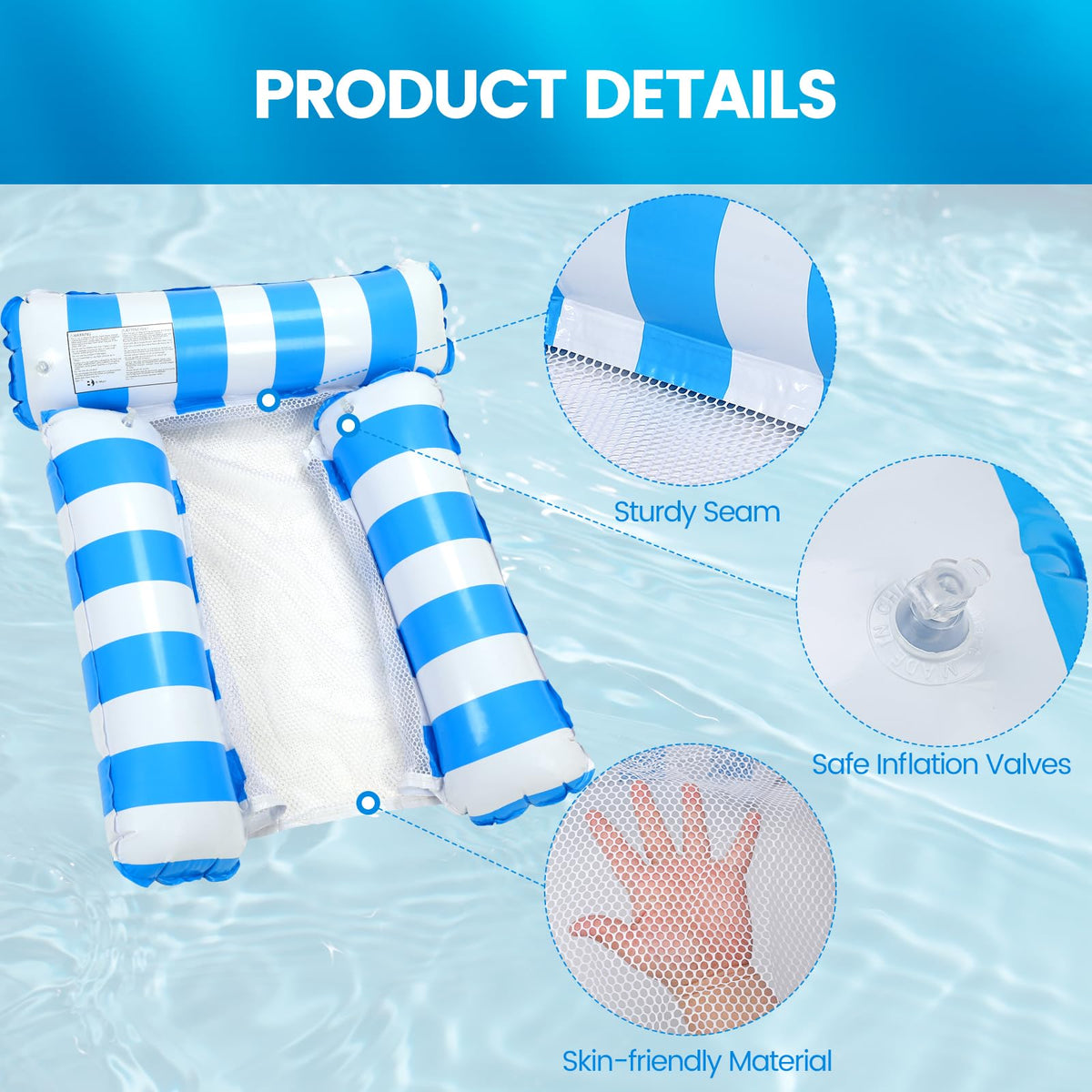2 Pack Inflatable Pool Floats L3539