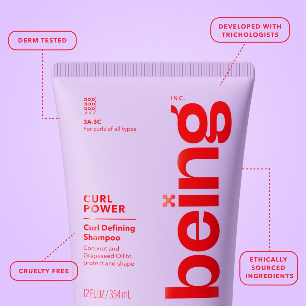 Curl Defining Shampoo and Conditioner Set with Coconut and Grapeseed Oil P2538