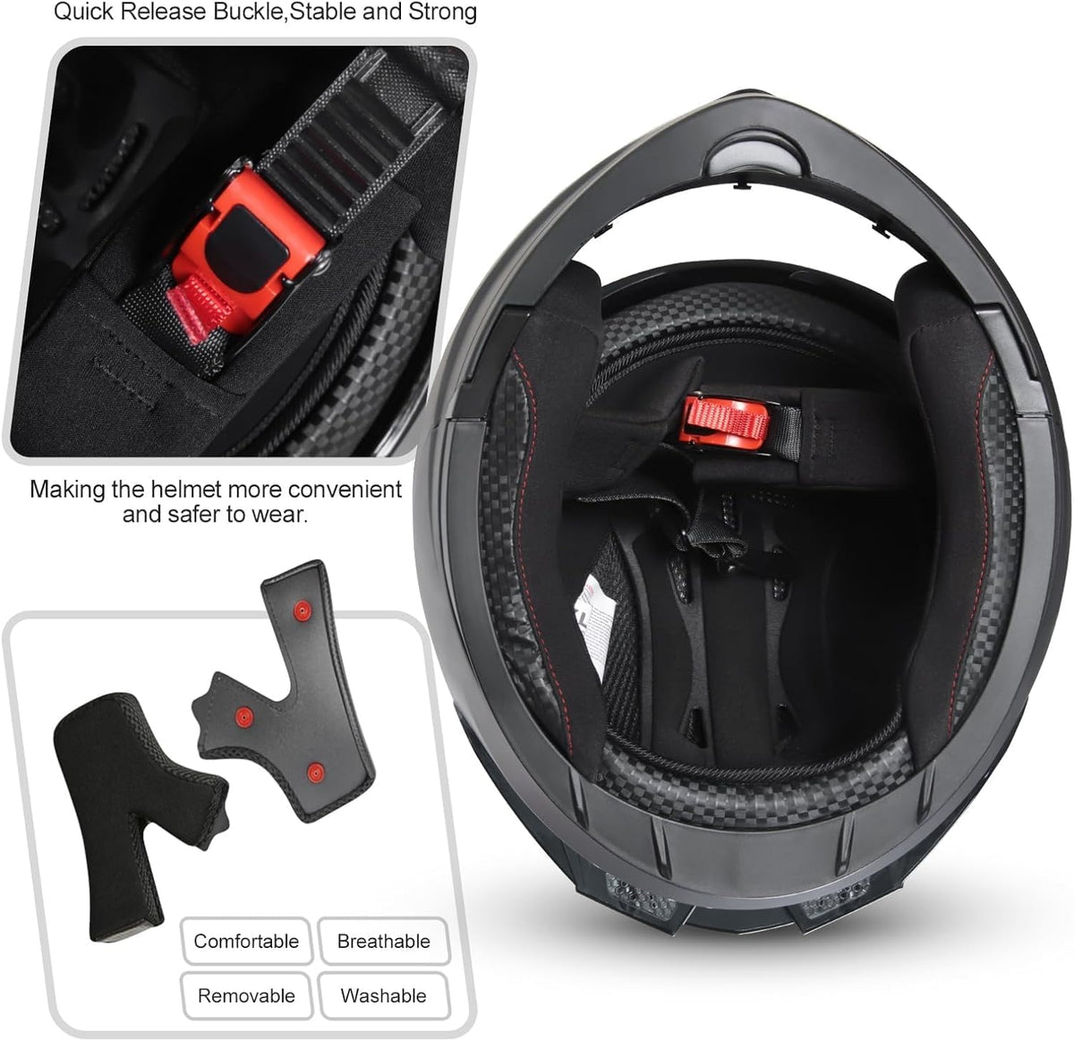 Adult Modular Flip-up Motorcycle Helmets A27579