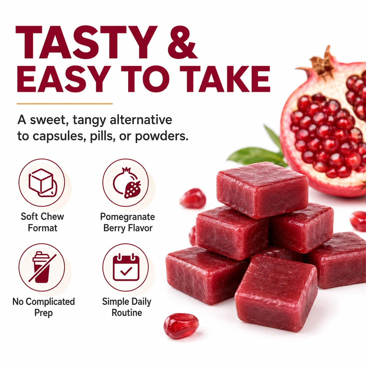 Beet Chews with L-CoQ10 & Grape Seed J857683
