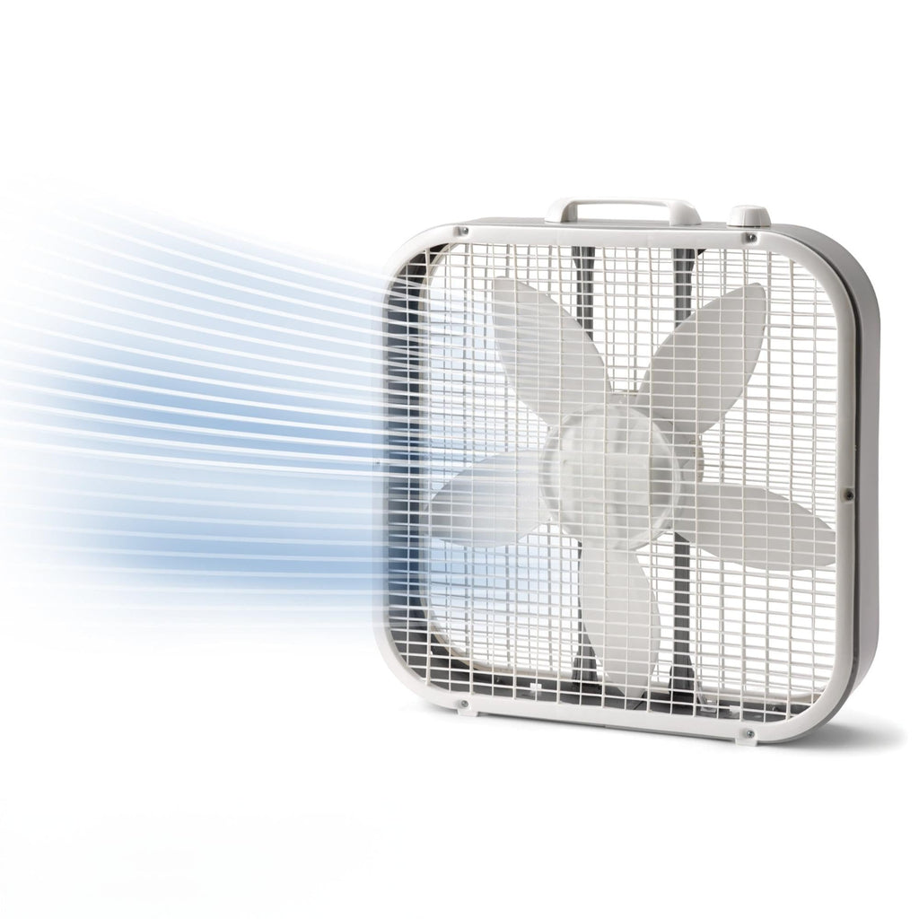 20" White Box Fan with 3 Speeds D6782