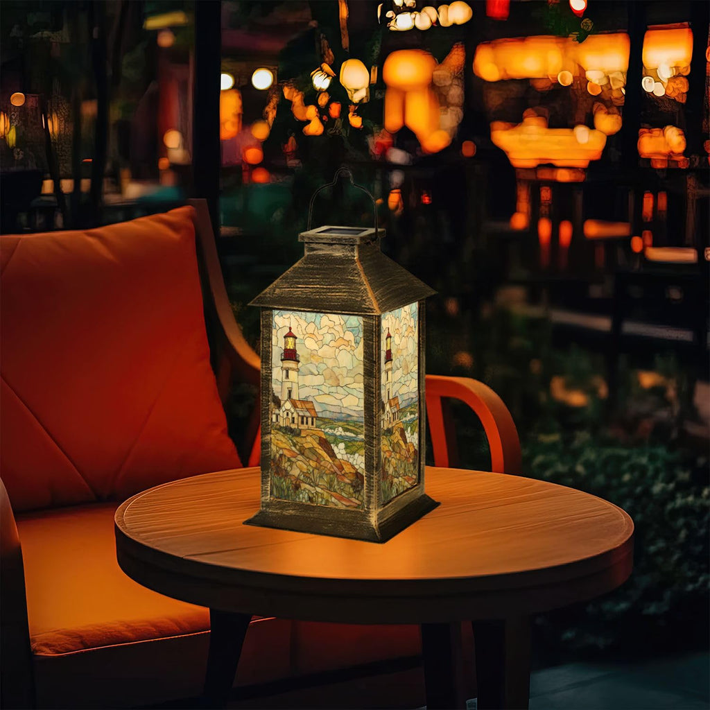 Solar Powered Outdoor Waterproof Hanging Lantern 1 Pack E64025