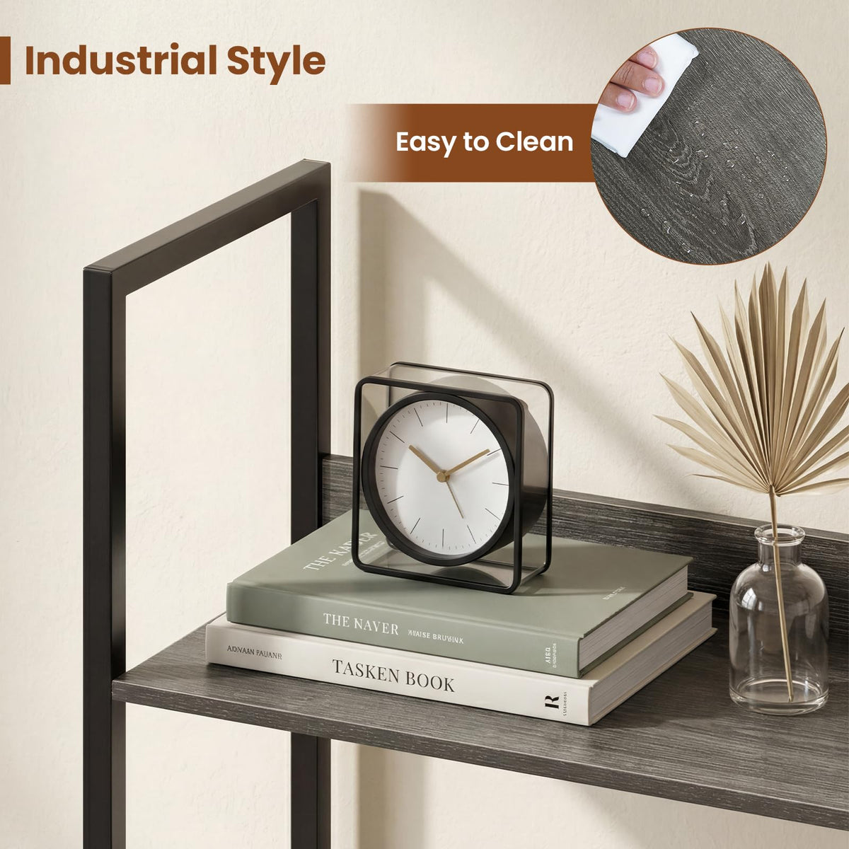 5-Tier Wooden Bookshelf Set of 2 M4496