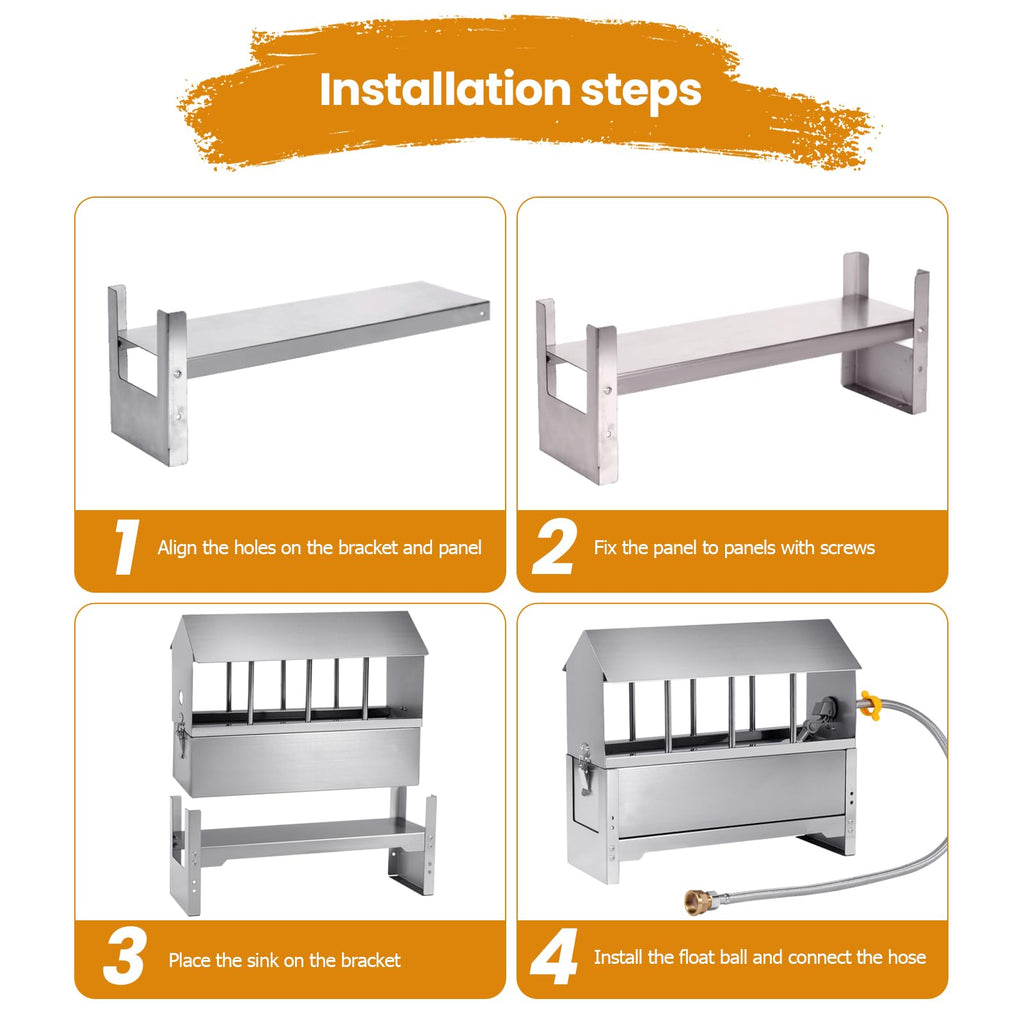 Stainless Steel Chicken Waterer C574015