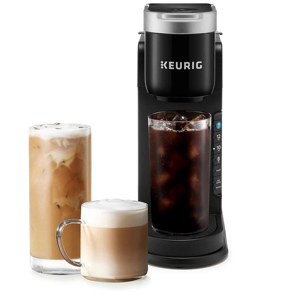 Single Serve Coffee Maker with 3 Brew Sizes, Hot and Cold Brew, Black Y1978