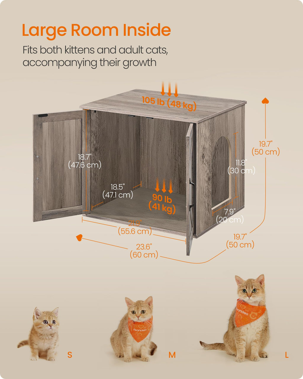 Cat Litter Box Enclosure J89923