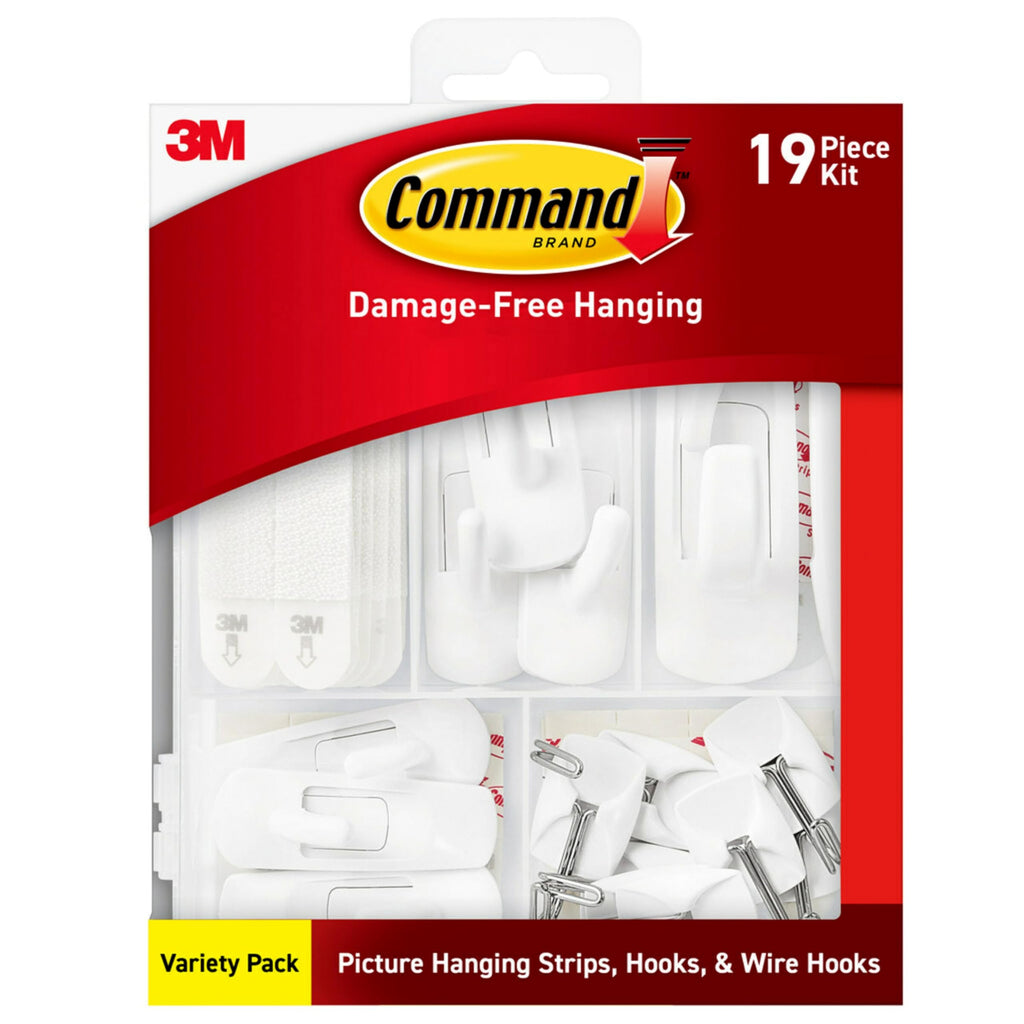 Picture Hanging Strips, Wire Hooks and Utility Hooks Kit J994429