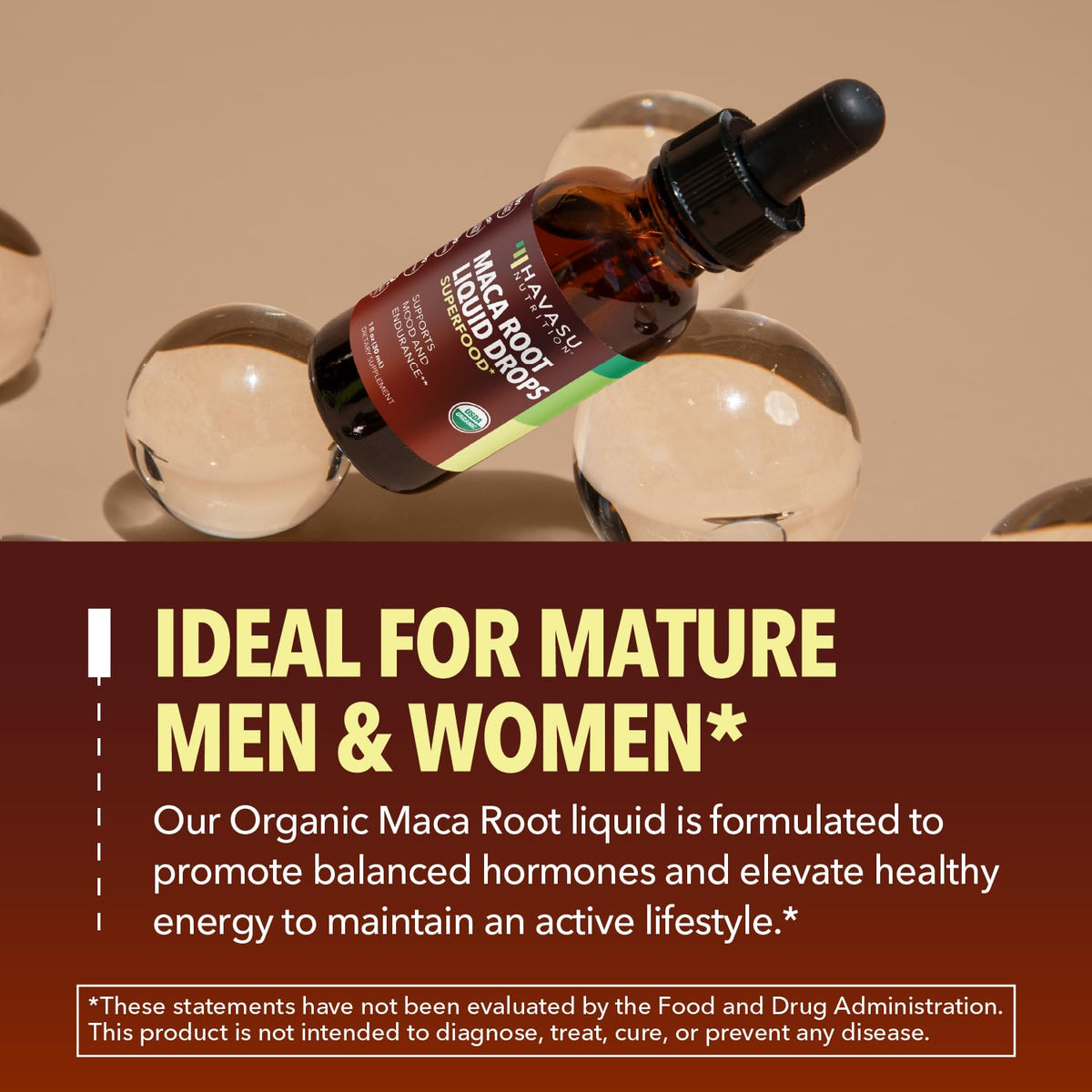 Organic Maca Root Liquid Drops & L Arginine L Citrulline Supplement X6558