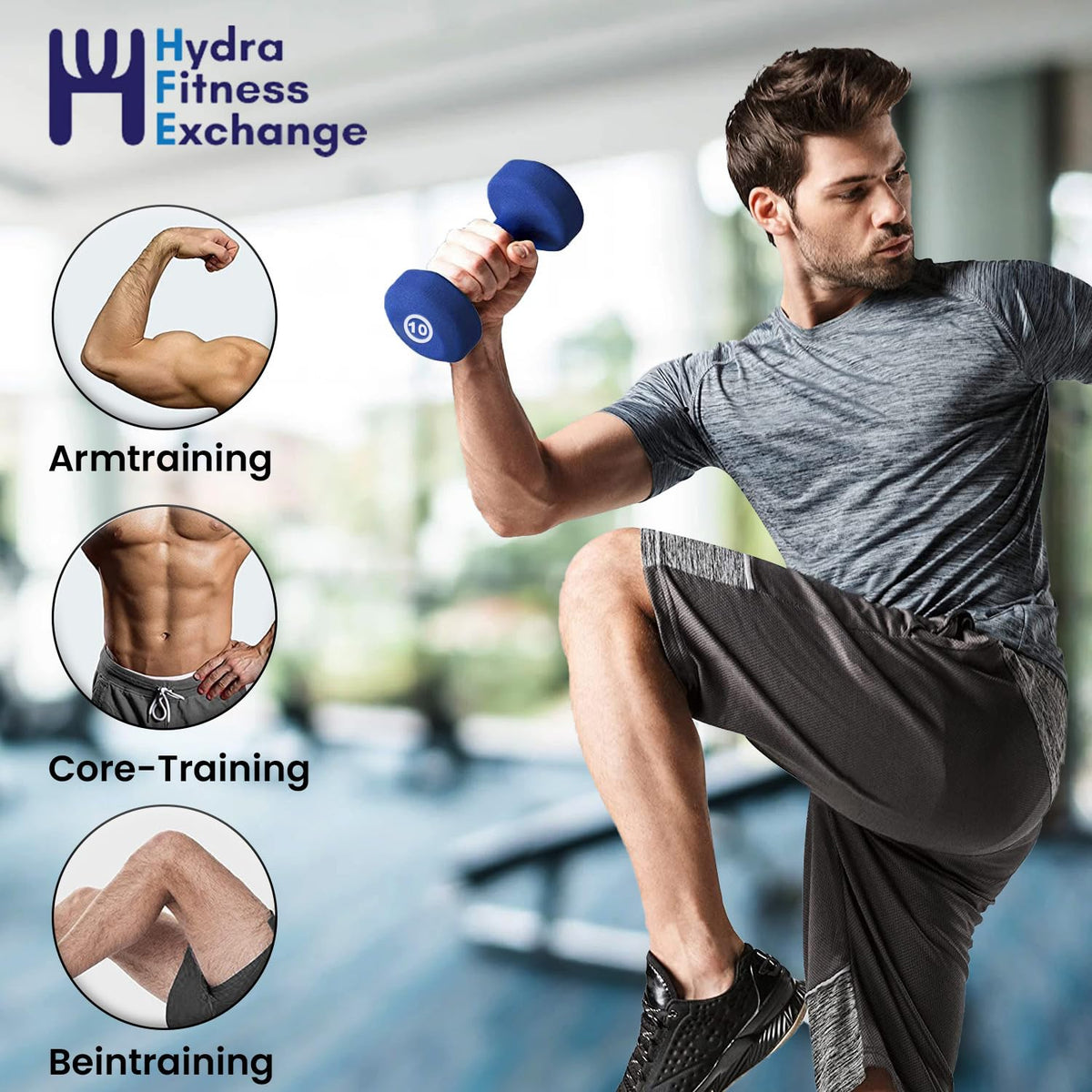Neoprene Coated Dumbbell Set M7572