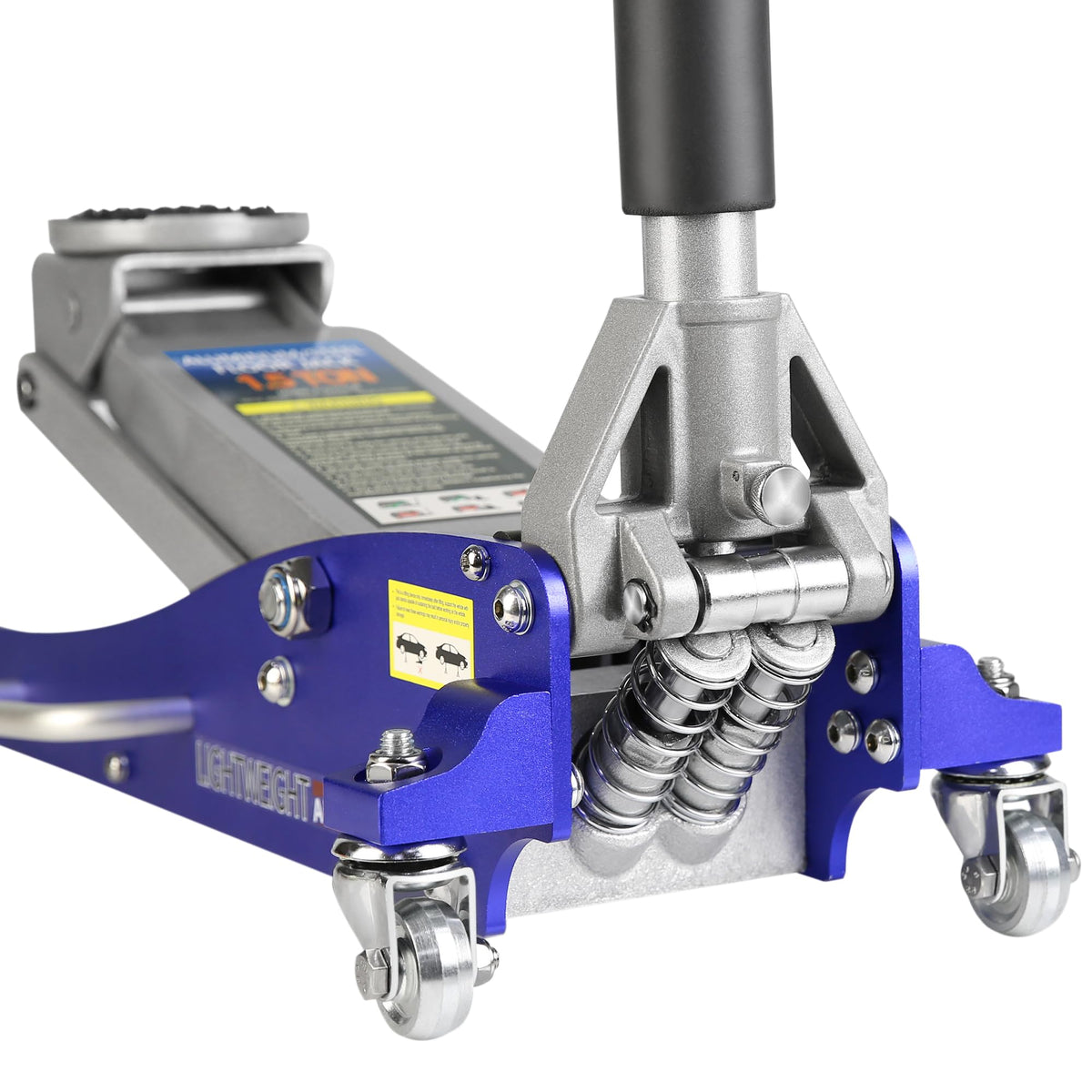 Heavy Duty Hydraulic Low Profile Aluminum Steel Floor Jack 1.5 Ton Blue D135