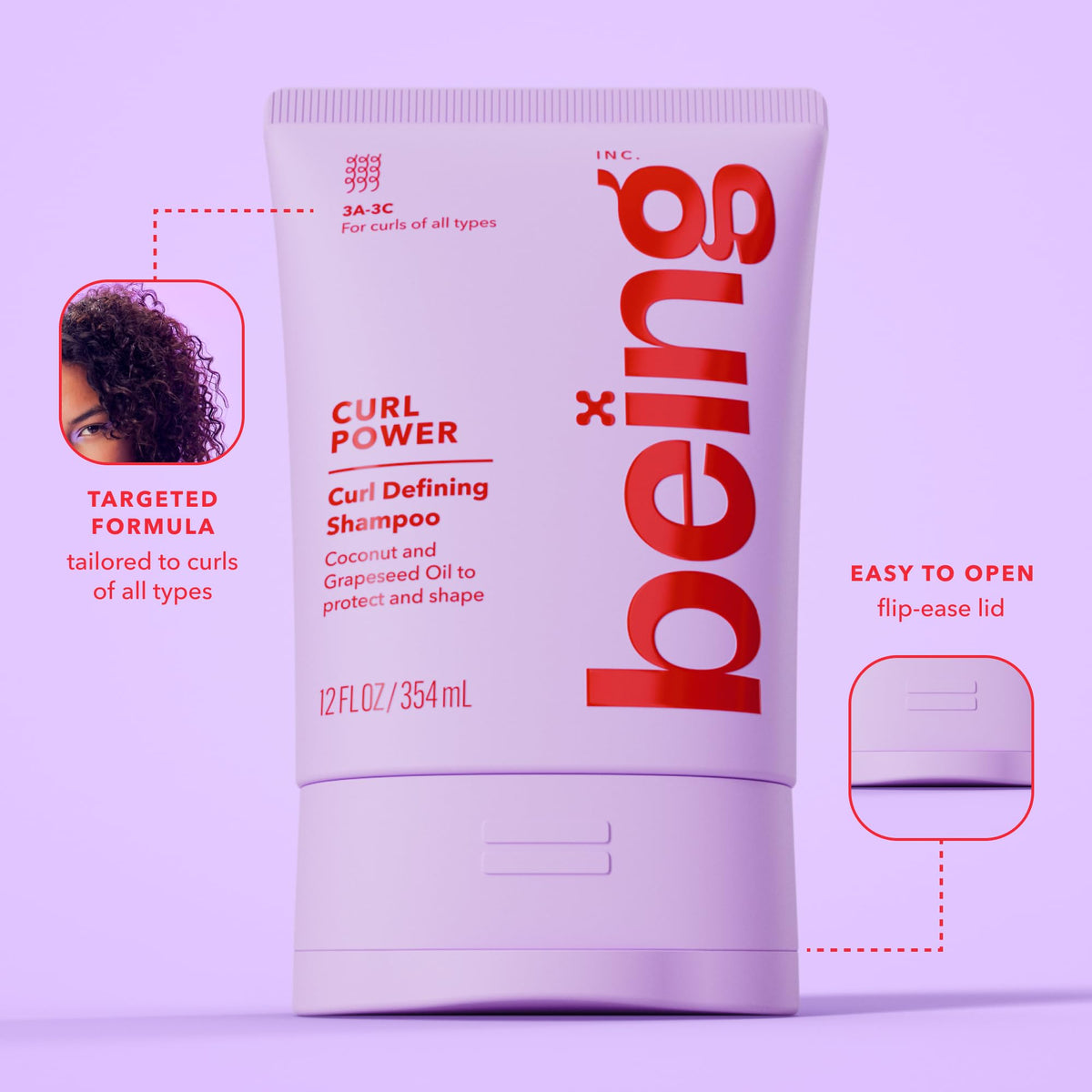 Curl Defining Shampoo and Conditioner Set with Coconut and Grapeseed Oil P2538