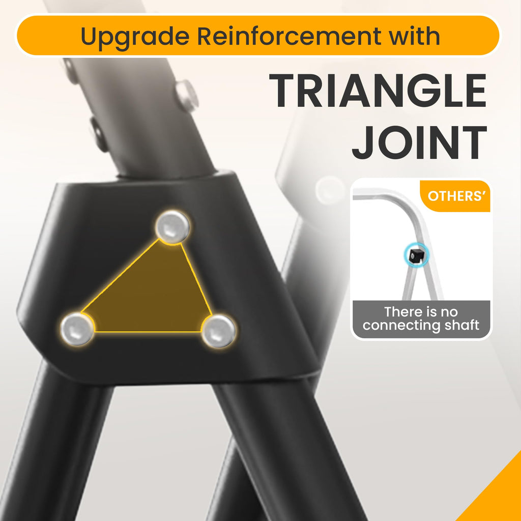 3 Step Folding Ladder with Anti-Slip Pedal U76766