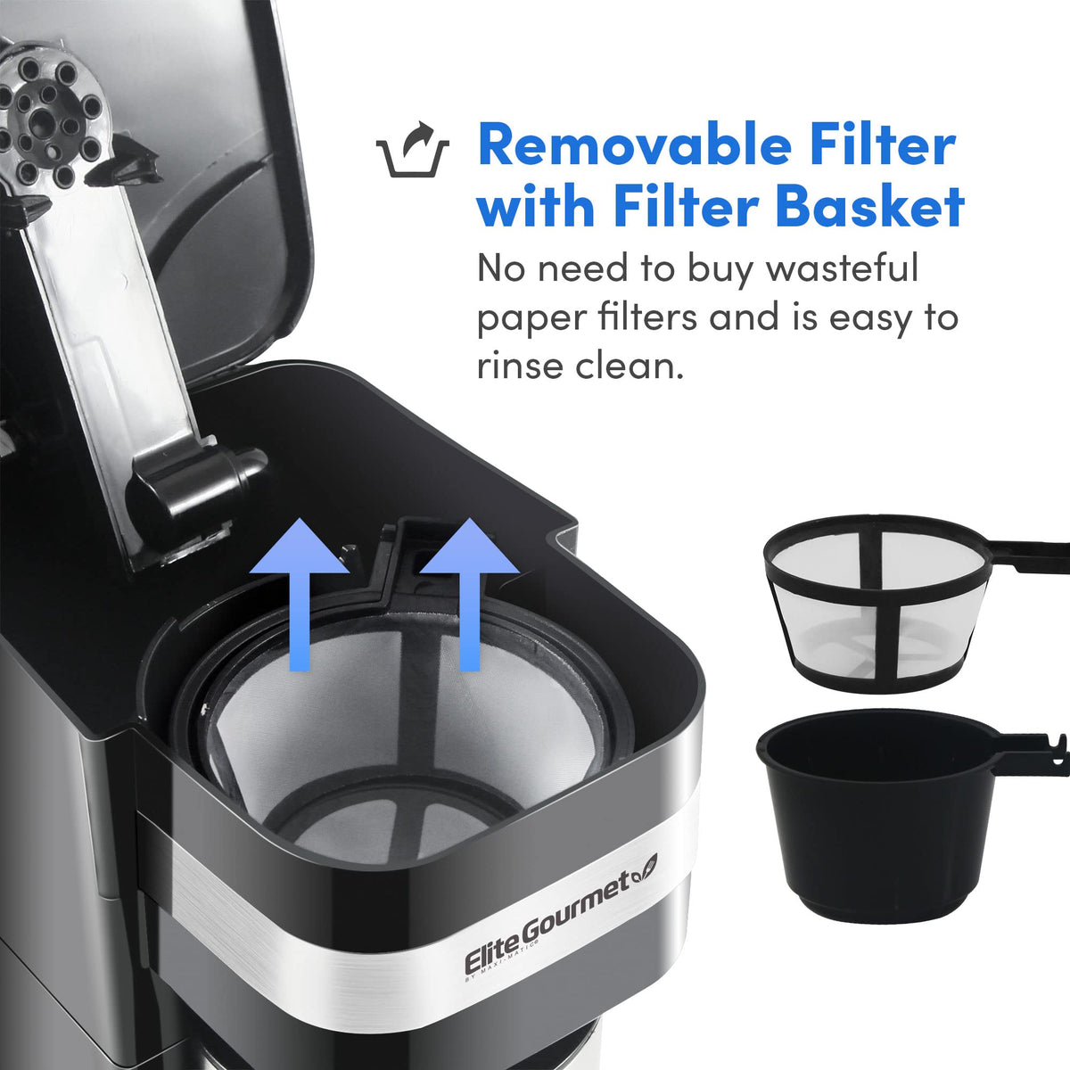 Black Single-Serve Compact Coffee Maker K617