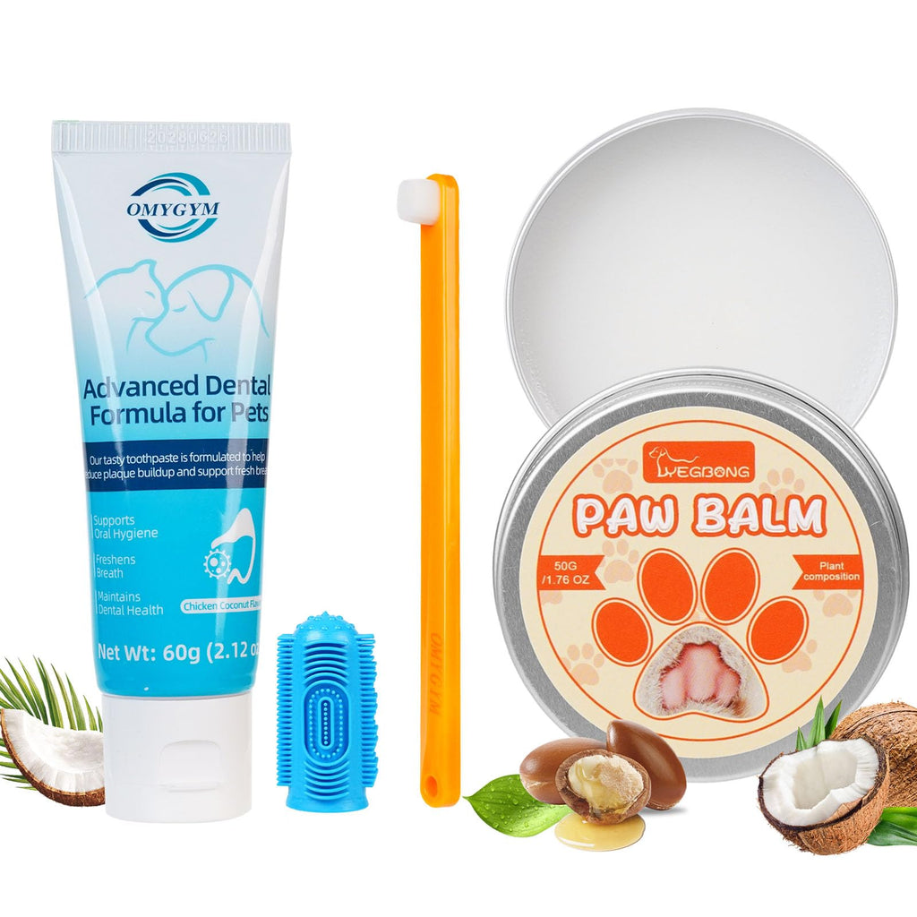 Coconut Chicken Flavor Dog Toothpaste with Toothbrush Kit 2.1oz D942385