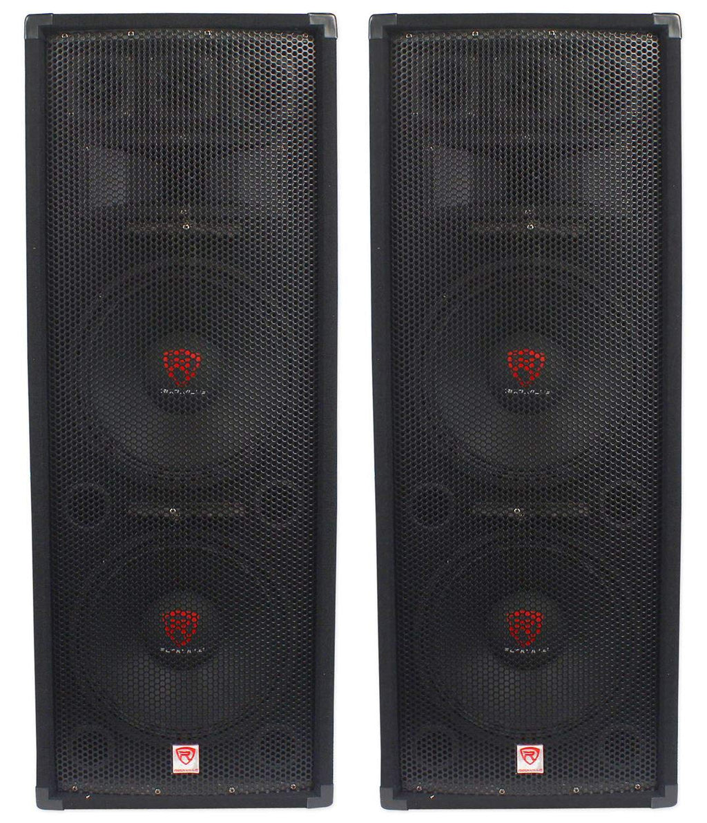 Dual 12" 3-Way 8-Ohm Passive PA Speaker, 2-Pack Y939