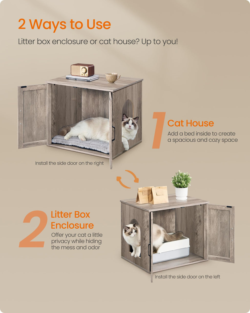 Cat Litter Box Enclosure J89923