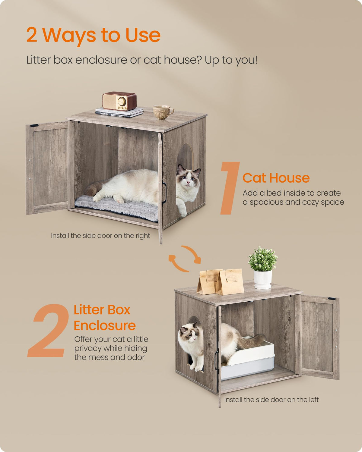 Cat Litter Box Enclosure J89923