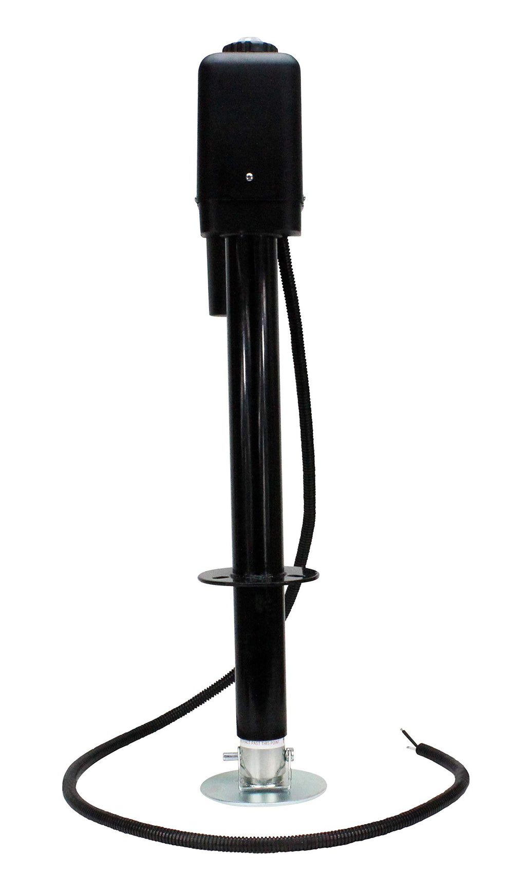 Electric A-Frame Tongue Jack with LED Work Light and Ground Wiring, 3,650 lbs. Capacity, Black H819