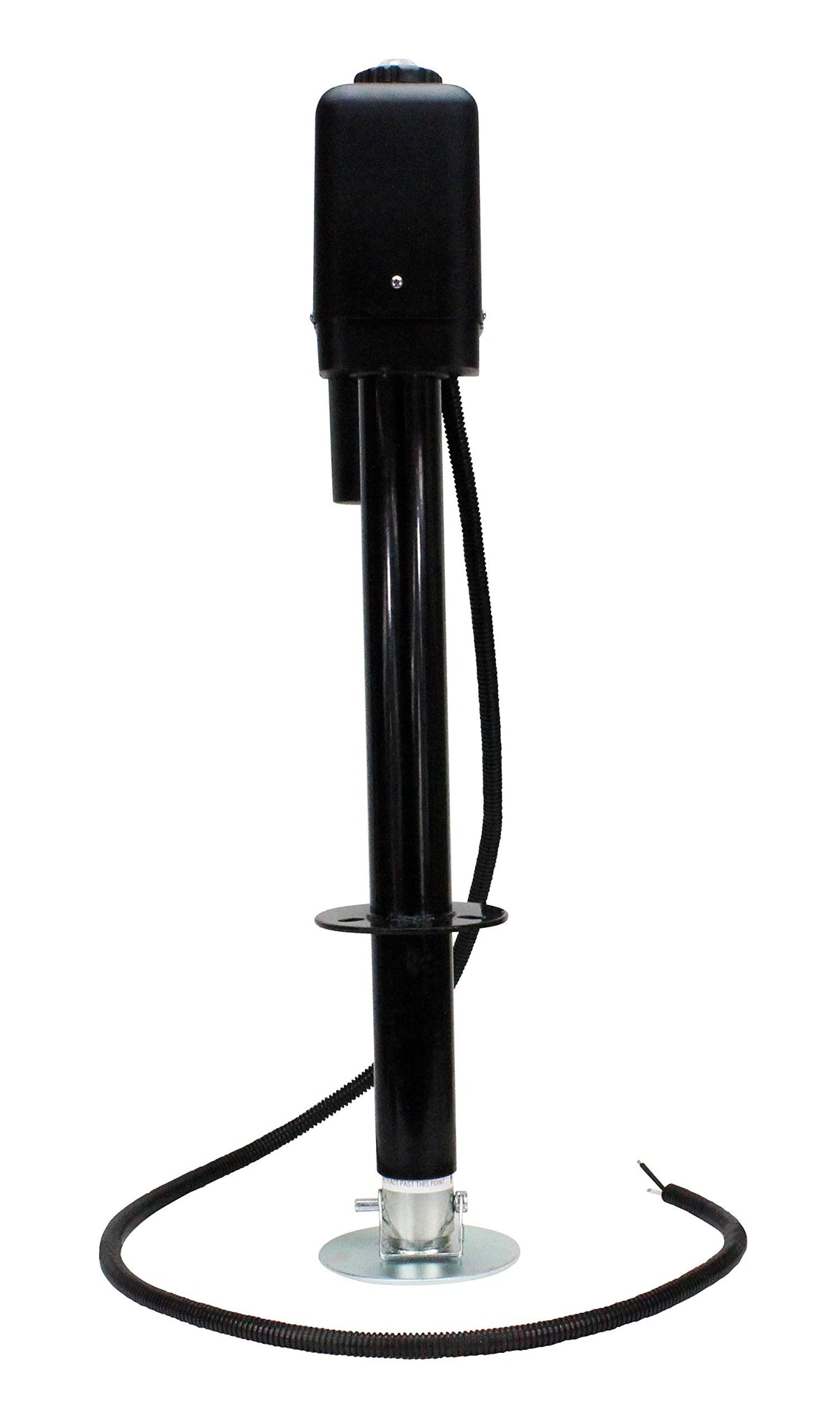 Electric A-Frame Tongue Jack with LED Work Light and Ground Wiring, 3,650 lbs. Capacity, Black H819