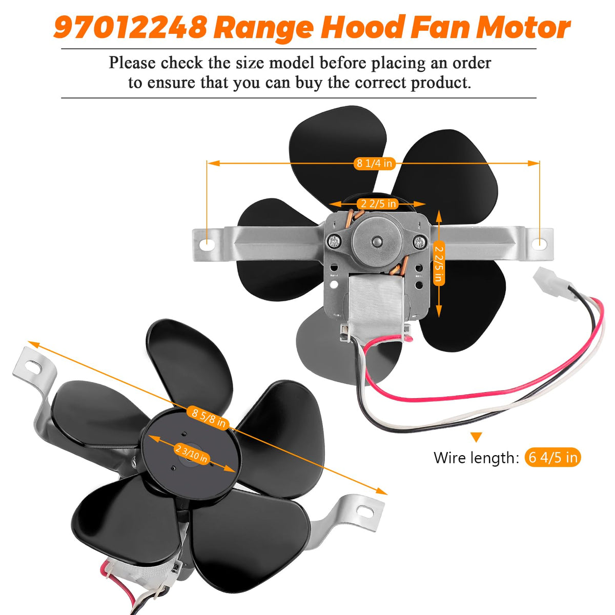 Range Hood Fan Motor T21808