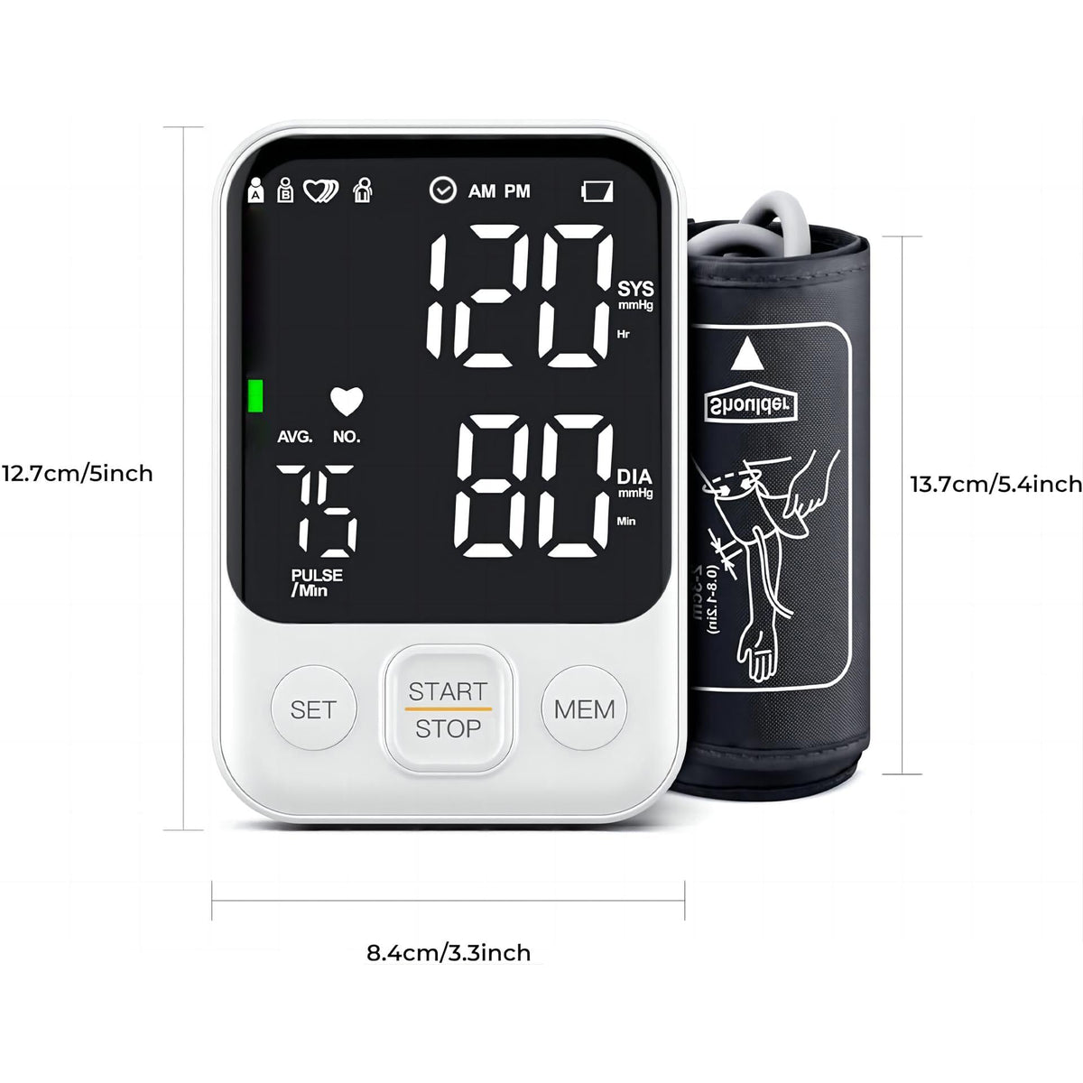FDA Cleared Upper Arm Blood Pressure Monitor W864