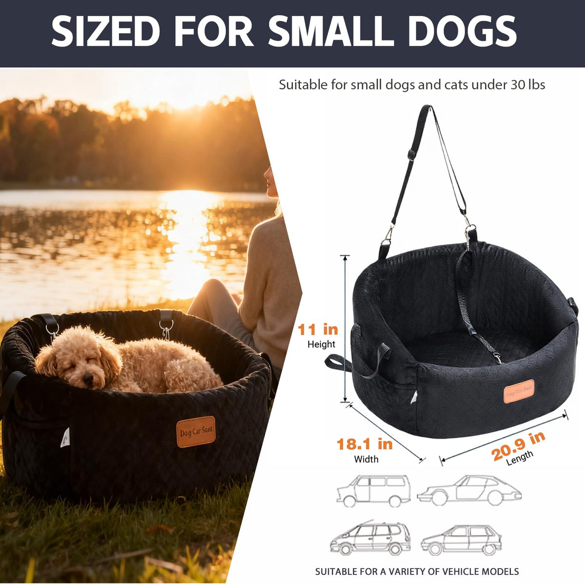 Dog Car Seat for Small Dogs D4404