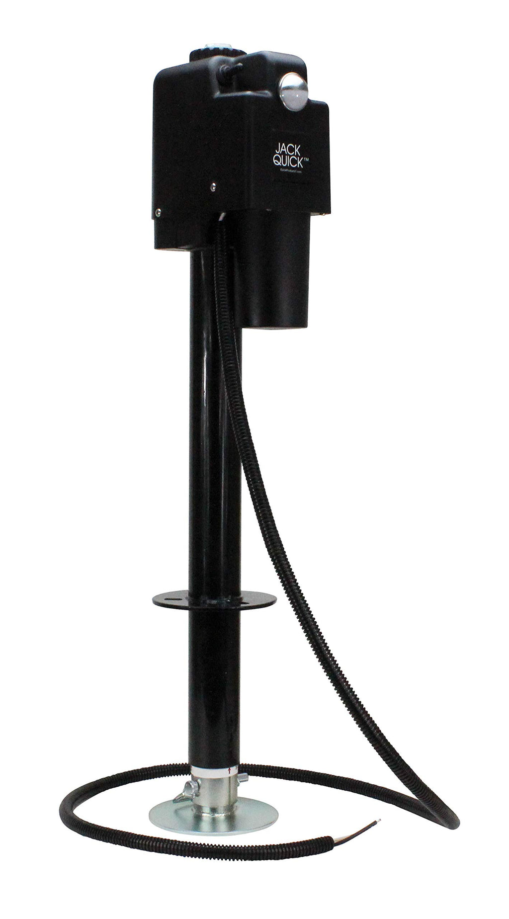 Electric A-Frame Tongue Jack with LED Work Light and Ground Wiring, 3,650 lbs. Capacity, Black H819