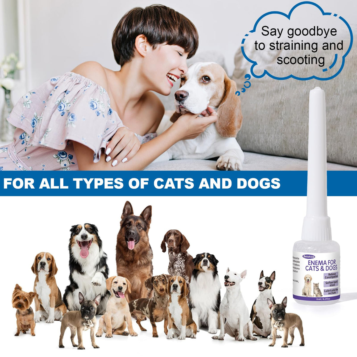 Disposable Enema for Cats & Dogs 6 mL Syringe 3 Pack G822
