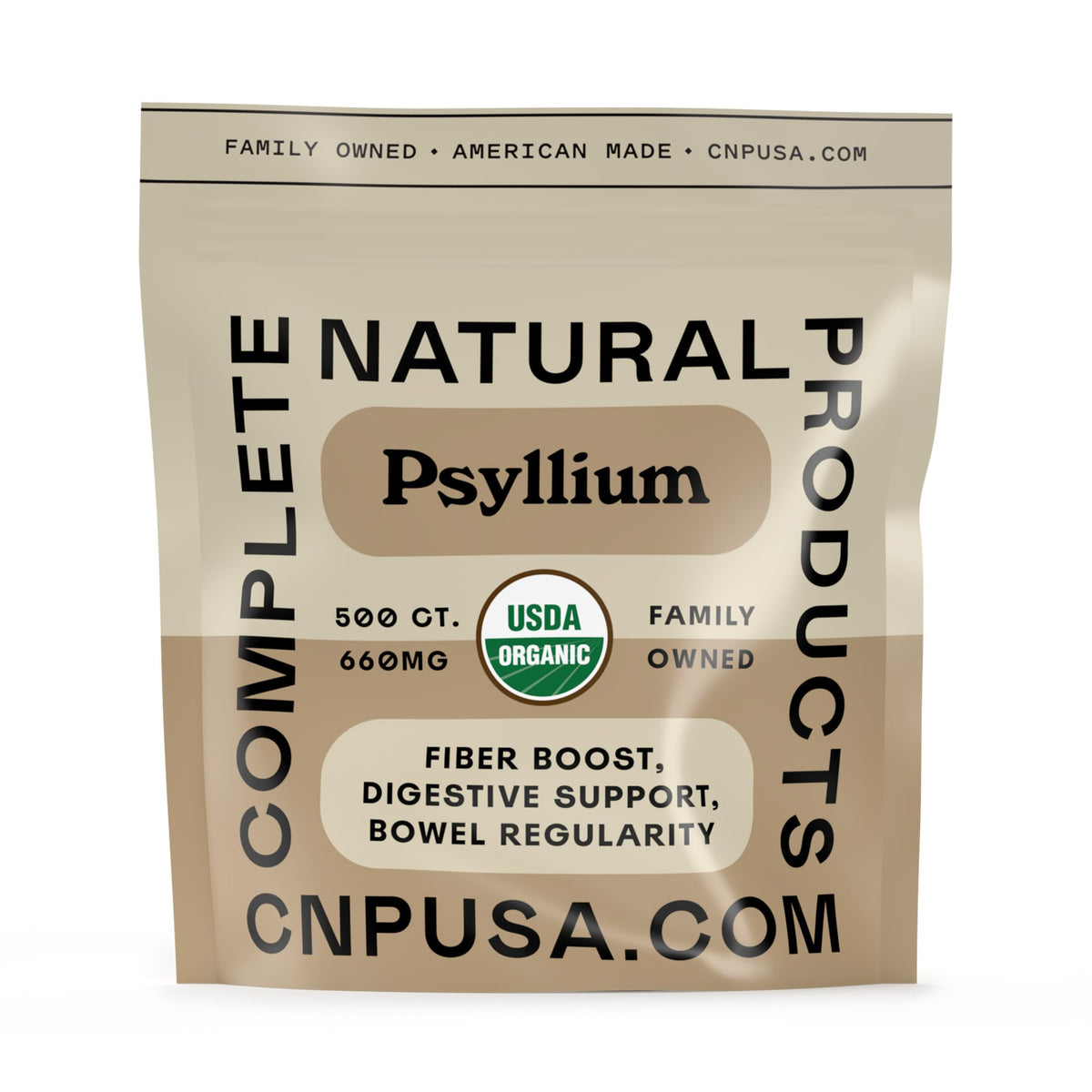 Organic Psyllium Husk Capsules 660mg 500ct Z957