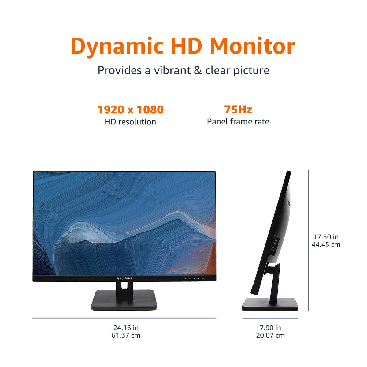 27 in IPS Monitor, Full HD 1080P, 75 Hz, Black G213765