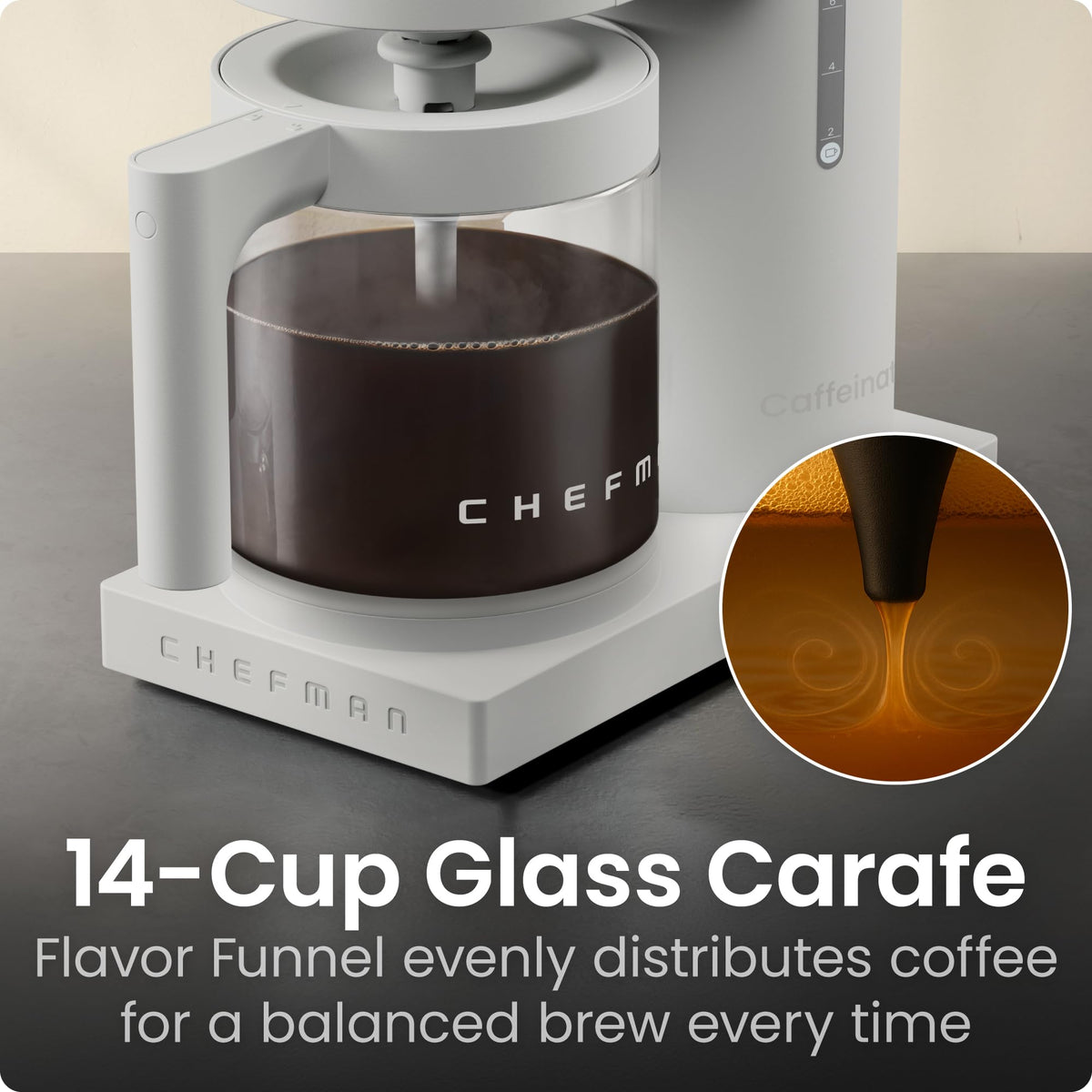 Programmable Drip Coffee Maker, 14-Cup Glass Carafe X71422