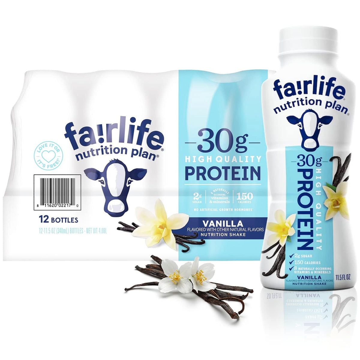 High Protein Vanilla Liquid Shake, 11.5 Fl Oz, Pack of 12 B92499