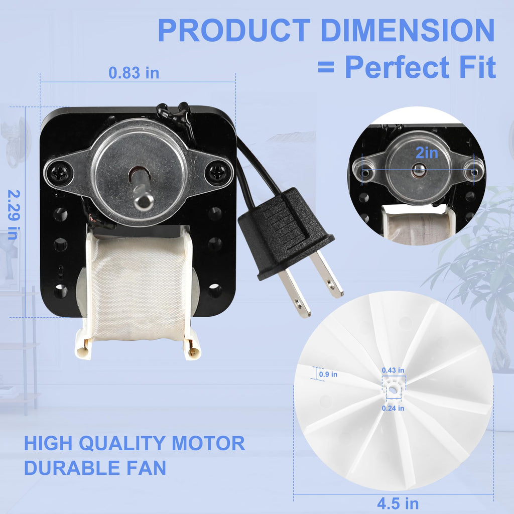 Bathroom Exhaust Fan Motor Replacement Kit 50CFM 120V E227