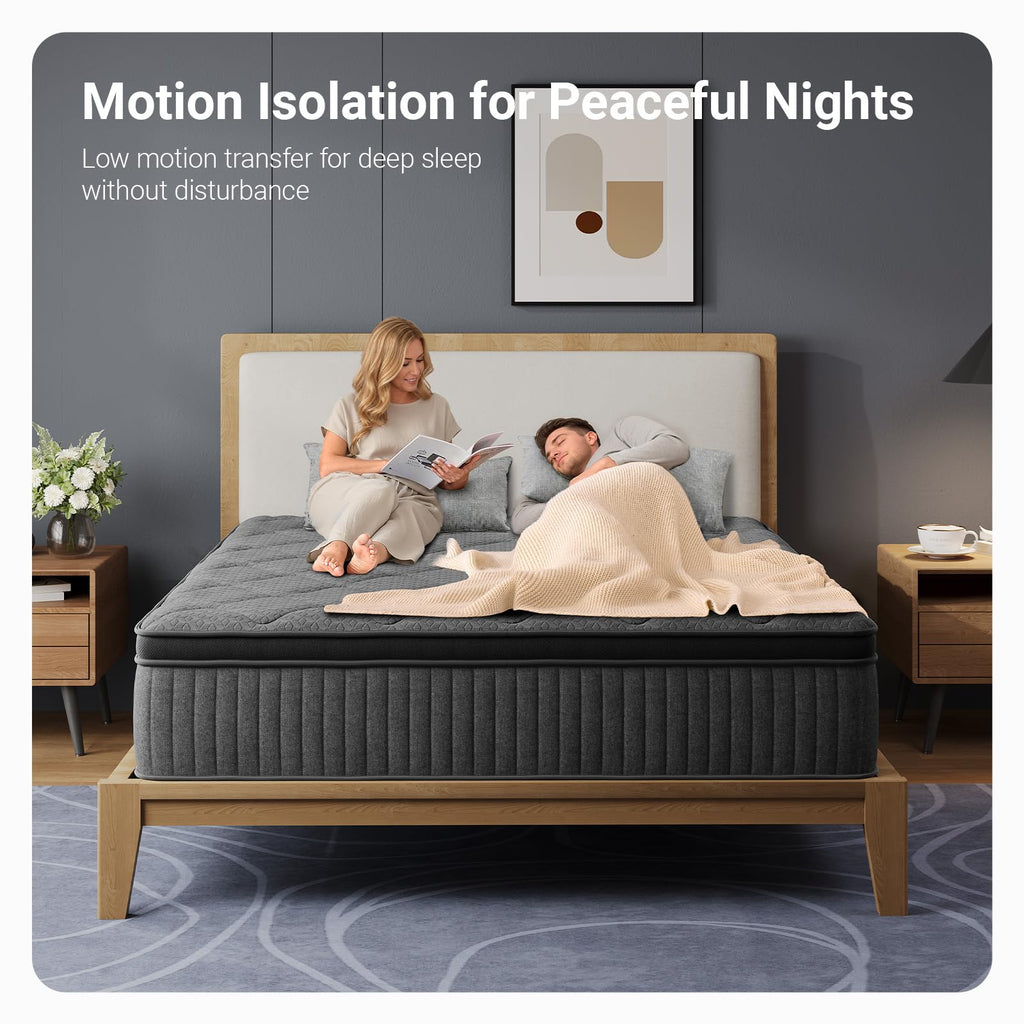 10 Inch Full Size Medium Firm Hybrid Mattress U70056