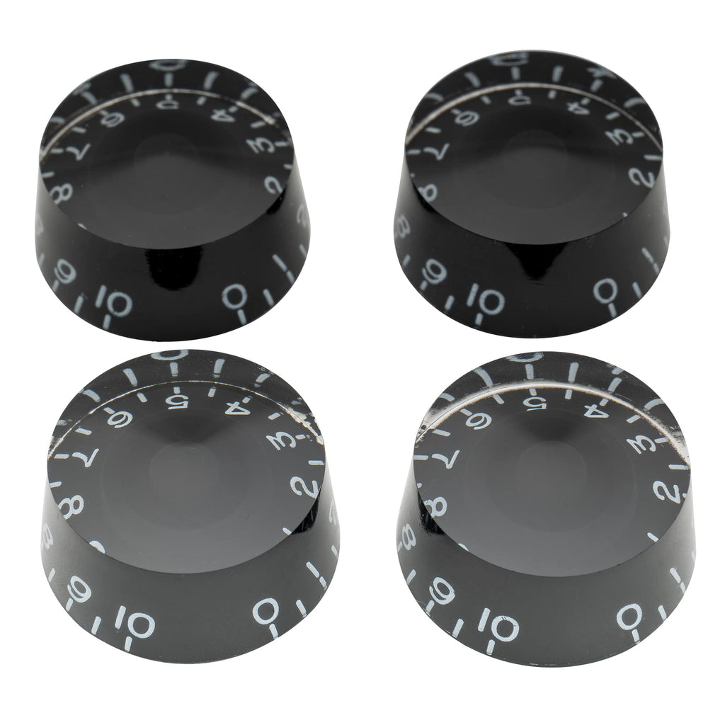 Black 4Pcs Guitar Knobs A375634