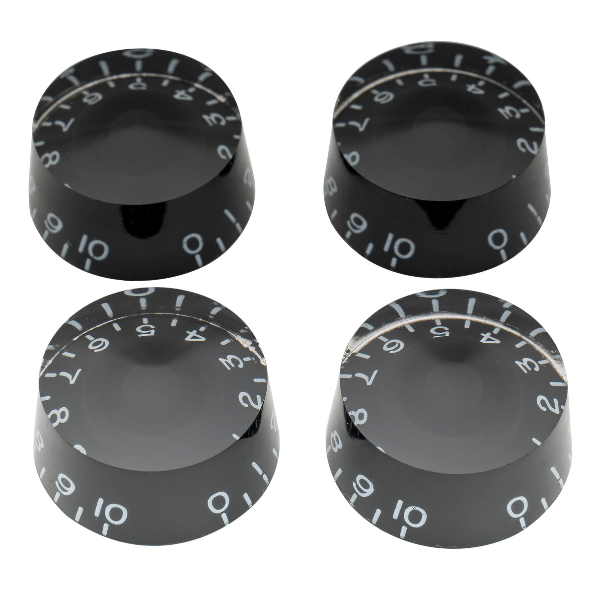 Black 4Pcs Guitar Knobs A375634