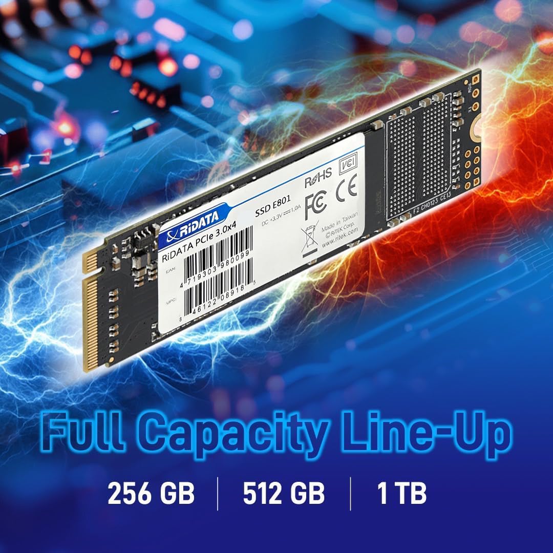 512GB NVMe M.2 PCIe Gen3x4 Internal SSD T212836