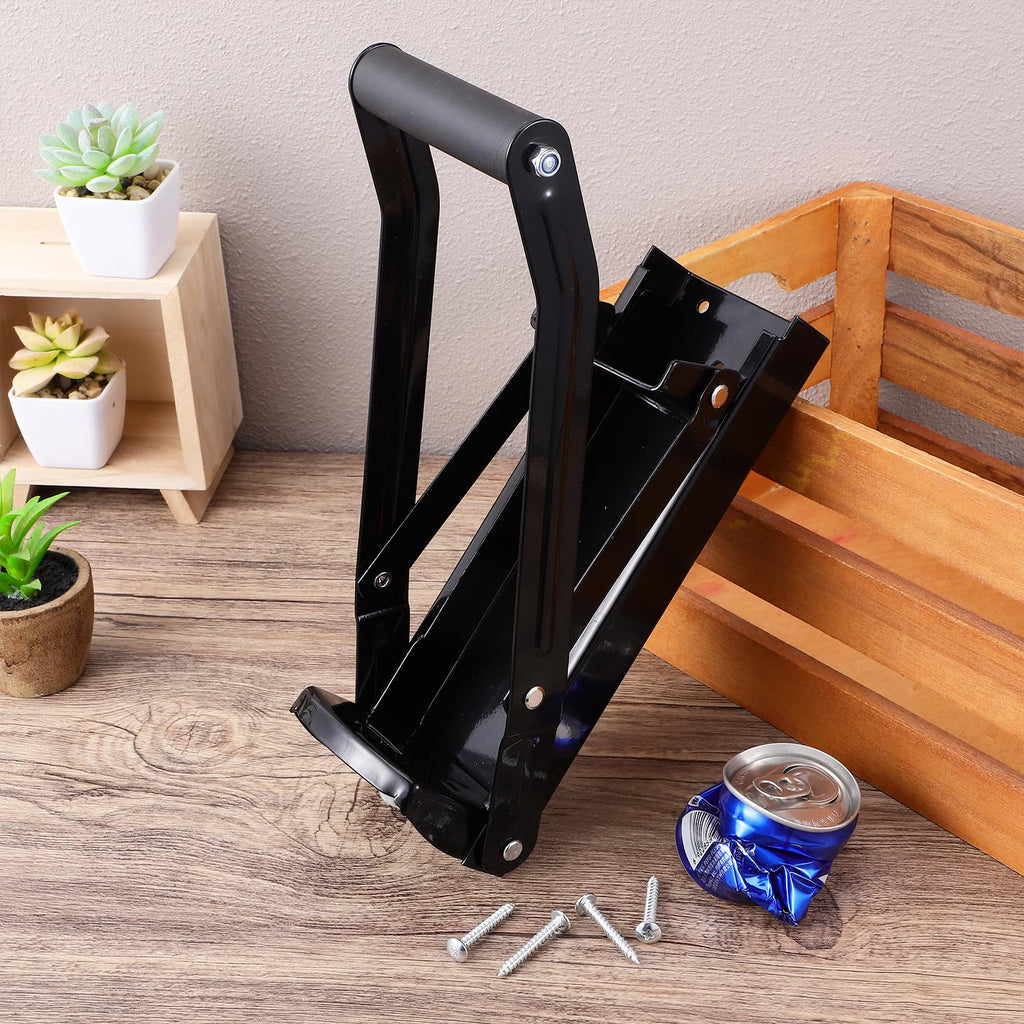 Wall Mounted Stainless Steel Can Crusher with Bottle Opener J266