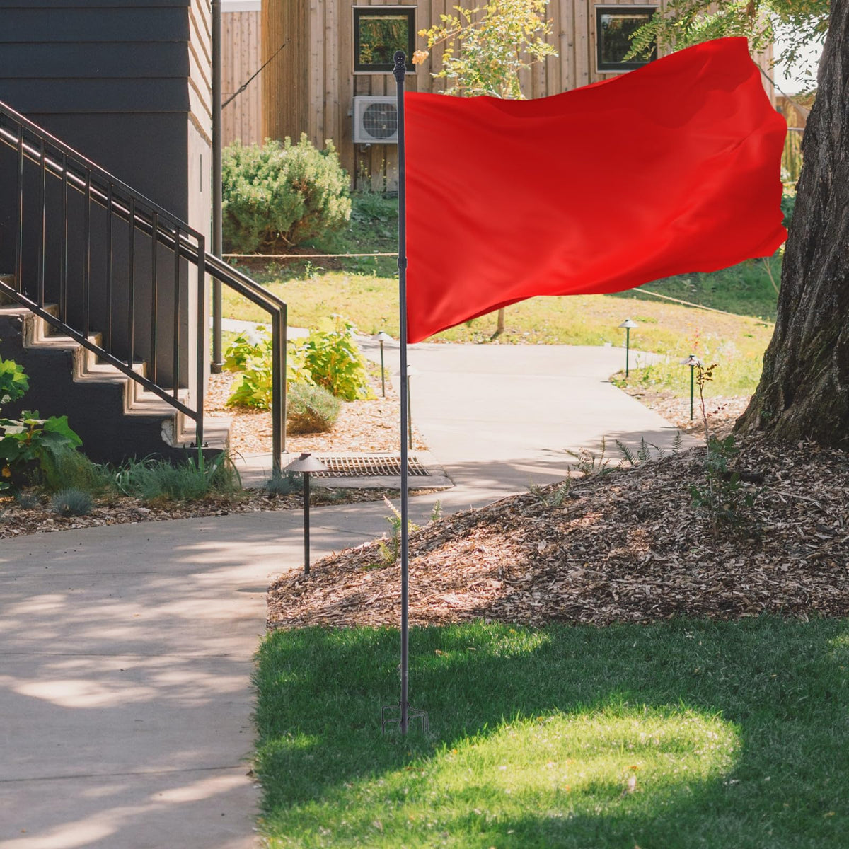 Stainless Steel Flag Pole Holder with 5 Prongs F517