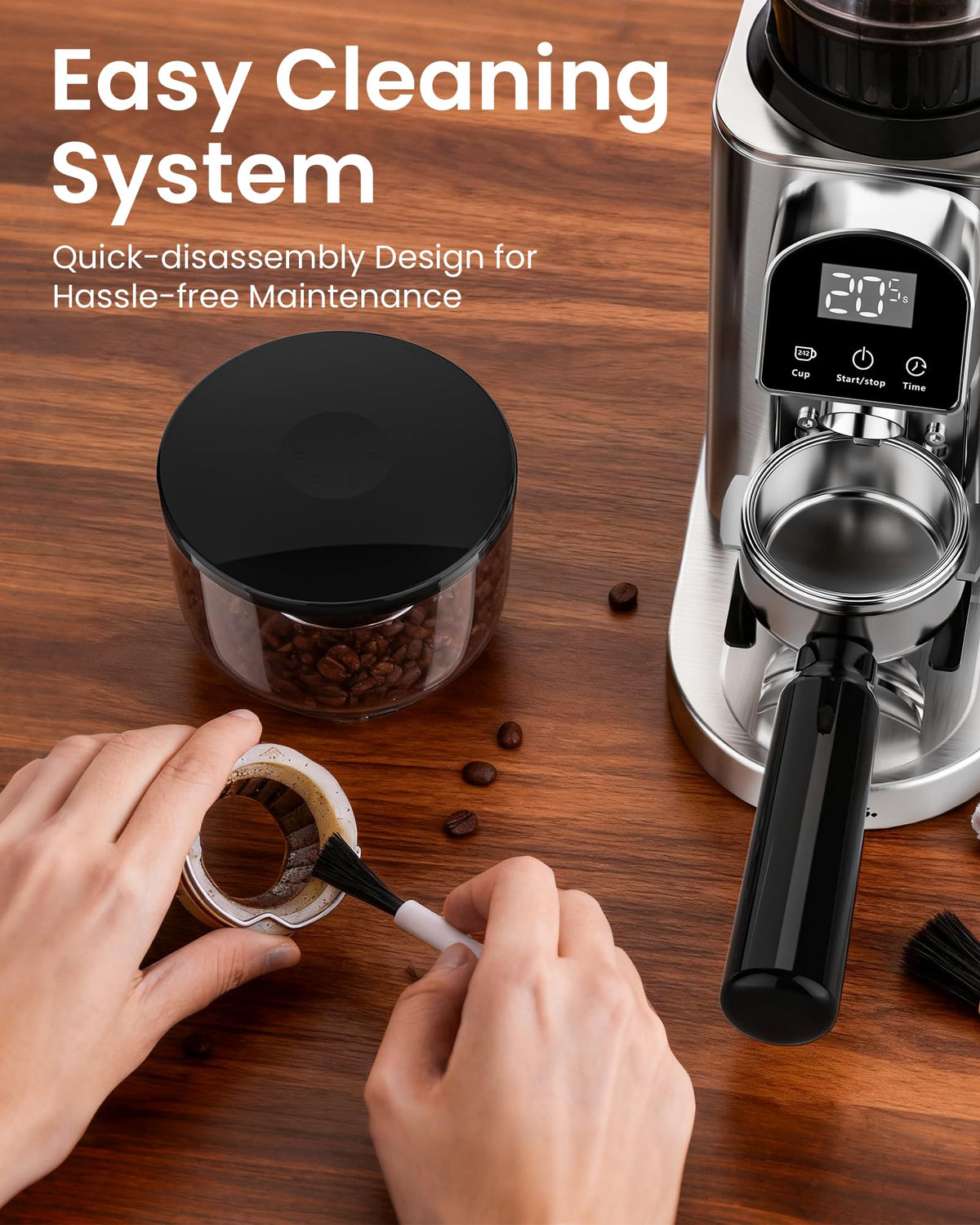 Electric Conical Burr Coffee Grinder D495