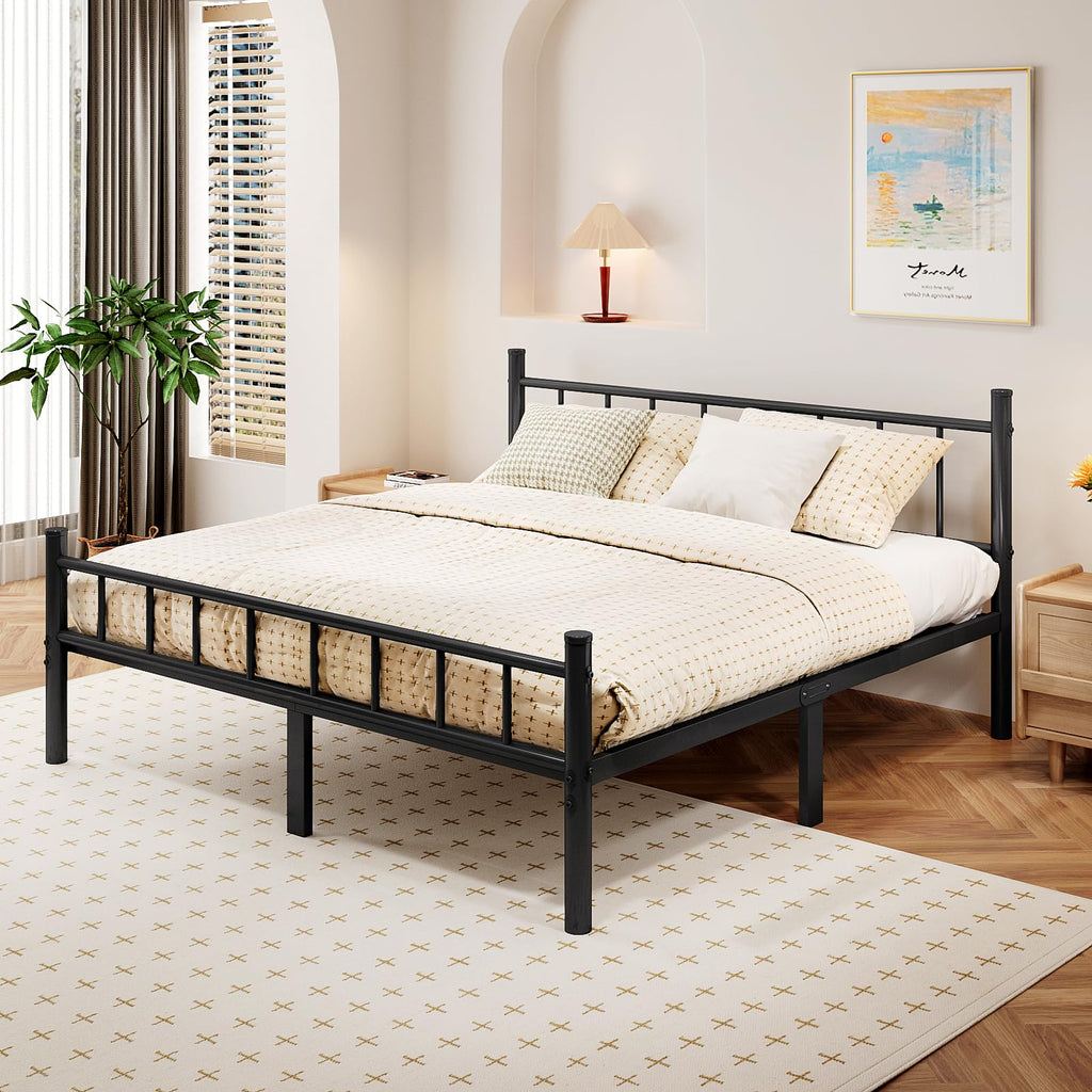 Full Metal Bed Frame with Headboard and Footboard P1033